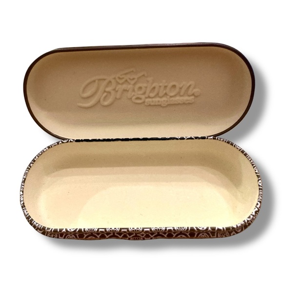 Brighton Metal Sunglasses Case - Black & White - EUC - Picture 2 of 13